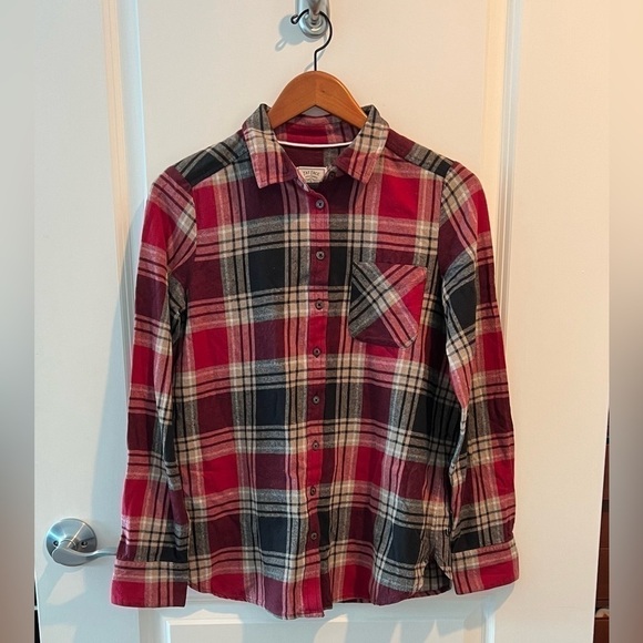 NWT Fat Face OLIVIA CHECK SHIRT DARK RED Flannel - Picture 2 of 14